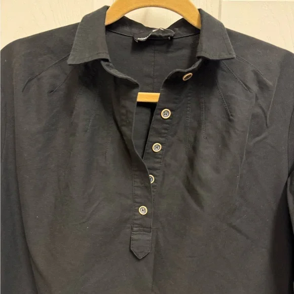 Pomander Place Black Popover Longsleeve Dress - Picture 3 of 12